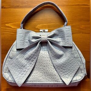 Isabella fiore clutch bag, sky blue color